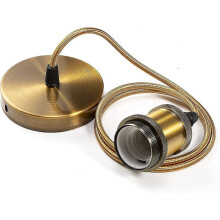 E27-Metall-Lampenfassung mit Kabel