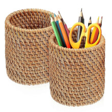 2er-Set Stiftebecher, gewebte Stiftehalter, multifunktionale Stiftehalter für den Schreibtisch