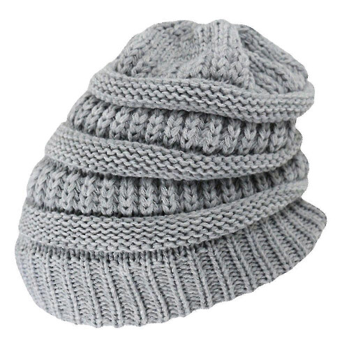 Outdoor Autumn And Winter Striped Pullover Hat Couples Warm Wool Knitted Hat