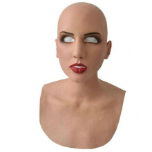 Women Latex Mask For Halloween Latex Mask Cosplay Party Props Mask