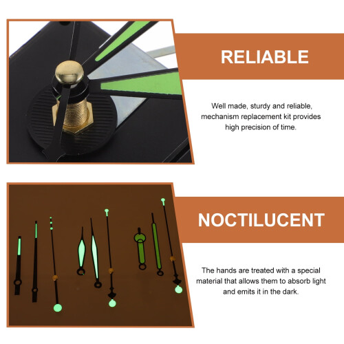 Lichtgevend klokmechanisme met wijzers 1