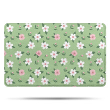 Tapis de salle de bain en microfibre Ă motif floral 51 x 81 cm