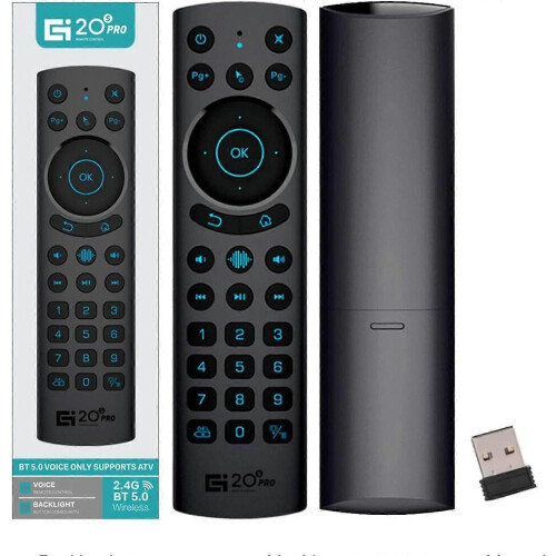 Bluetooth-Sprachfernbedienung für Smart-TVs, universelle Sprachfernbedienung mit USB-Transfer