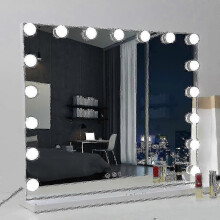 25-26 70 X 55 cm Hollywood v3-luce colorata e 14 lampadine LED dimmerabili, con porta di ricarica USB, adatta per tavoli da toeletta da scri