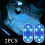 luces LED de techo con activación táctil y carga USB para interior de coche. 1