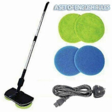 Mașină de spălat și lustruit podele electrică fără fir 2 în 1 cu sistem de curățare cu mop umed-uscat reîncărcabil