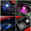 luces LED de techo con activación táctil y carga USB para interior de coche. 4