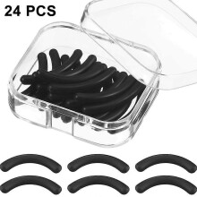 24 Stück Ersatzpads für Wimpernzangen, Ersatzgummi für Wimpernpads, Ersatz-Silikongummi-Nachfüllpackungen für Wimperndosen
