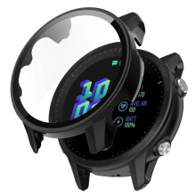 Pro Garmin Forerunner 955 s plnou ochranou, pevný PC kryt s tvrzeným sklem - průhledný