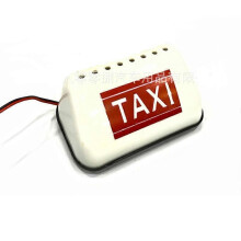 Luces LED para taxi, decoración de letreros, luces de techo para automóvil, luces de taxi TAXI-COB con inversor de cargador de automóvil DC1