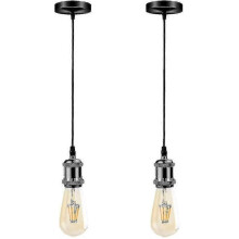 Pendelleuchte im Industriestil, Rosette, Vintage-Stil