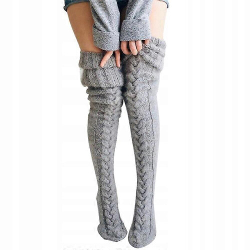 Gebreide overknee sokken Overknee sokken