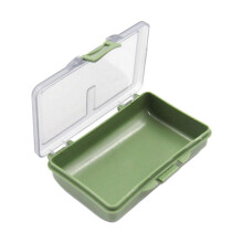 Angelzubehörbox aus transparentem PP-Material zur Aufbewahrung von Angelködern, Haken und anderen Angelutensilien