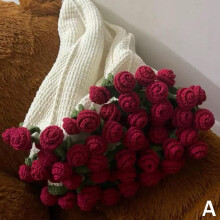 Prndkhn Crochet Rose Bouquet Blanket – Soft, Lightweight Knitted Throw, DIY Handmade Gift for Mom, Birthday & Home Decor – Compatible with