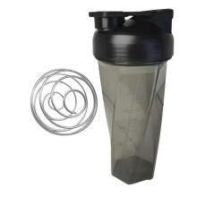 600-ml-Tritan-Protein-Shakerflasche – Tragbarer Mixbecher mit Edelstahlkugel für Fitnessstudio, Training, Sportgetränke und Smoothies