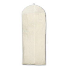 Kleidersack aus weißer Naturbaumwolle (2025) – Schutzhülle für Brautkleider, Abendkleider, Hochzeitskleider, 183 cm
