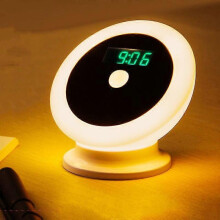 Bewegungsmelder-LED-Nachtlicht mit Uhr für Flur, Kleiderschrank usw.