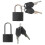 Tiny Luggage Lock Storage Locker Lock Plastics Simple and Generous 2 Sets 4
