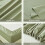 Ensemble de draps gris pour lit King, 6 pièces, microfibre série 1800 5