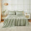 Ensemble de draps gris pour lit King, 6 pièces, microfibre série 1800 2