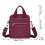 Bolsa transversal feminina impermeável com alça ajustável. 2
