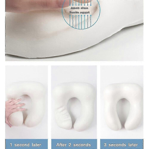 Almohada de viaje, almohada de espuma viscoelástica para el cuello 2
