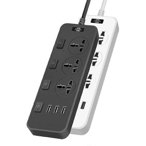 T14 Multifunktionssteckdose US-Stecker (Weiß) 1