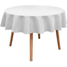 Runde Tischdecke - und waschbeständige Tischdecke aus Esterfaser