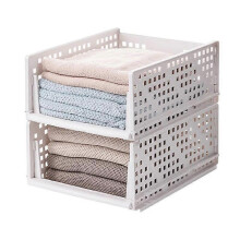 2er-Pack faltbare Kleiderschrank-Aufbewahrungsboxen aus Kunststoff, Schubladenorganizer