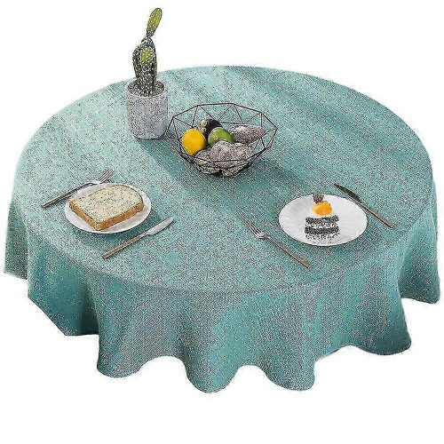 Tischdecke, waschbare Tischdecke, runde Tischdecke 140 cm