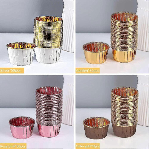 Cupcake-Backförmchen, Backpapierförmchen, 200 Stück Cupcake-Backformen 2