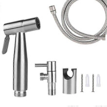 WC-Brause, Bidet-Brause, 150 cm, gebürstet