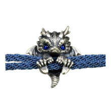 Brățară Dragon răsucită frânghie Retro lustruit aliaj ușor hip-hop încheietura mâinii accesoriu unisex brățară bijuterii