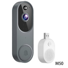 KI-Videotürklingel, Sicherheitskamera, drahtlose Gegensprechanlage, WLAN-Überwachung, hohe Auflösung