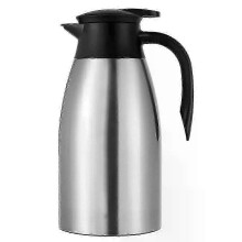 Thermoskanne aus Edelstahl, 2 l, Thermoskanne, Vakuumkanne, Kaffeekanne SZRH AD