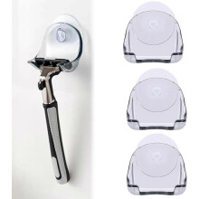 x Rasiererhalter für die Dusche, Rasiererhalter mit Saugnapf, Rasiererhalter, Rasiererhalter für die Dusche mit Saugnapf