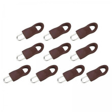 x 10 Stück abnehmbare Reißverschluss-Reparaturanhänger, braun, 3,4 x 1,4 cm