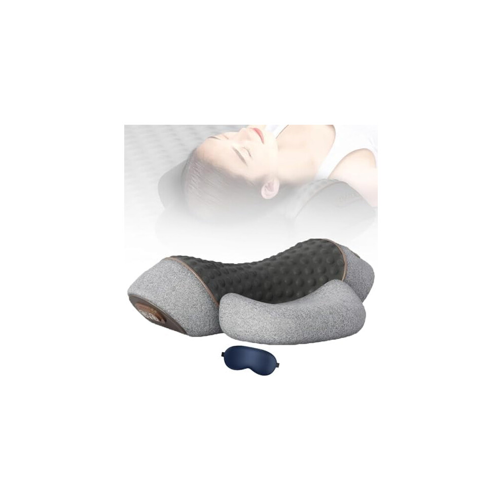 Neck Massager, New Upgraded 3 in 1 Neck Massager, Shoulder Massagers with Heat and Traction for Stretcher Massage, Pain Relief