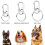 Set di targhette identificative per cani con anelli per collari e pettorine3 3