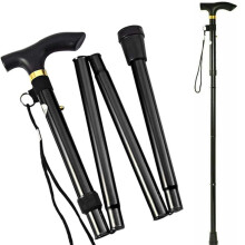 Bengala ajustável de 84 cm a 93 cm, bengala dobrável para homens e mulheres com cabo confortável.