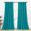 Perdele opace turcoaz păun 86x152 cm, set de 2 1