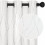 Perdele opace cu motive ondulate, argintii, 96x228 cm, set de 2 1