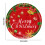 Red Christmas Paper Plates 20 Pack, Disposable Party Tableware with Tree Bell Pattern for Holiday Dinner Decor(B-20PC) 3