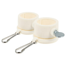 Lixi2pcs Anelli per asta portabandiera, clip girevoli per asta portabandiera a 360 gradi, anelli anti-groviglio con moschettone per asta portabandiera
