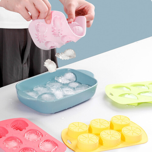 Silicone Fruit Molds Set - Watermelon Strawberry Lemon 2