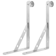 Support de poteau Ă linge en acier inoxydable (lot de 2)