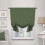 Panou de perdea opacă cu fixare, verde bronz, 42x63in 1