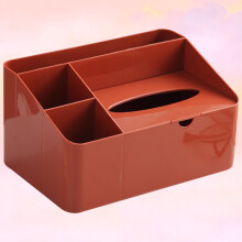 Boîte à mouchoirs rouge en PP avec couvercle (1 paquet)