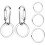 Set di targhette identificative per cani con anelli per collari e pettorine3 5