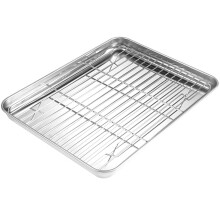 Bakeformer for ovn BBQ-tallerken Bærbar BBQ-bakeutstyr Liten stekepanne Grillplate med nettingrist